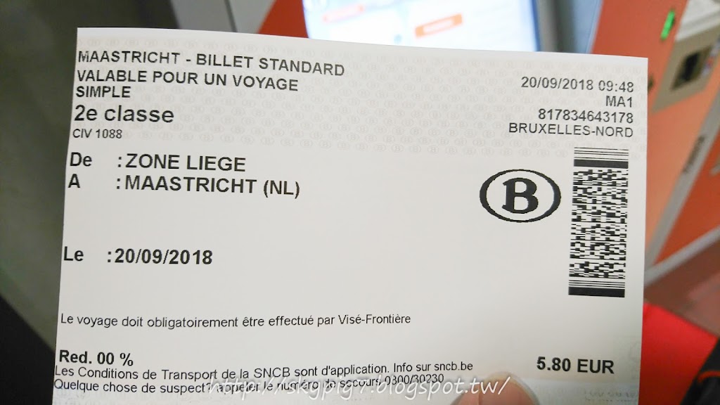 【比利時】從比利時到荷蘭馬斯垂克的交通