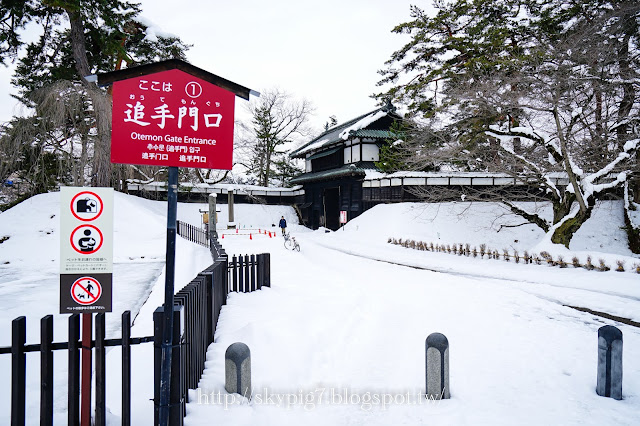 【青森】弘前城(冬雪)